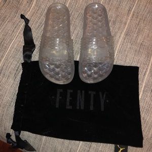 Puma x Fenty Clear slides